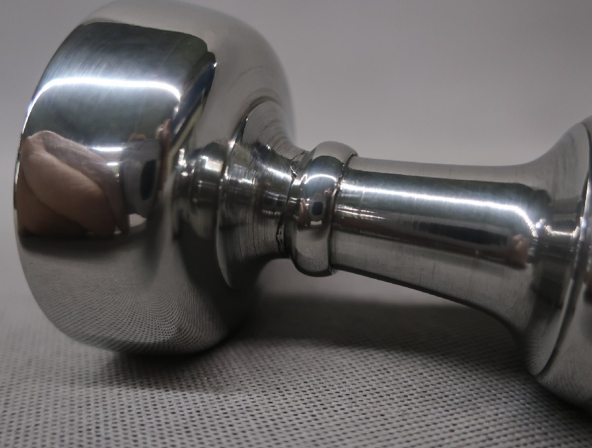 【K-2863】純錫　仏器　寸四　アウトレット品_画像6