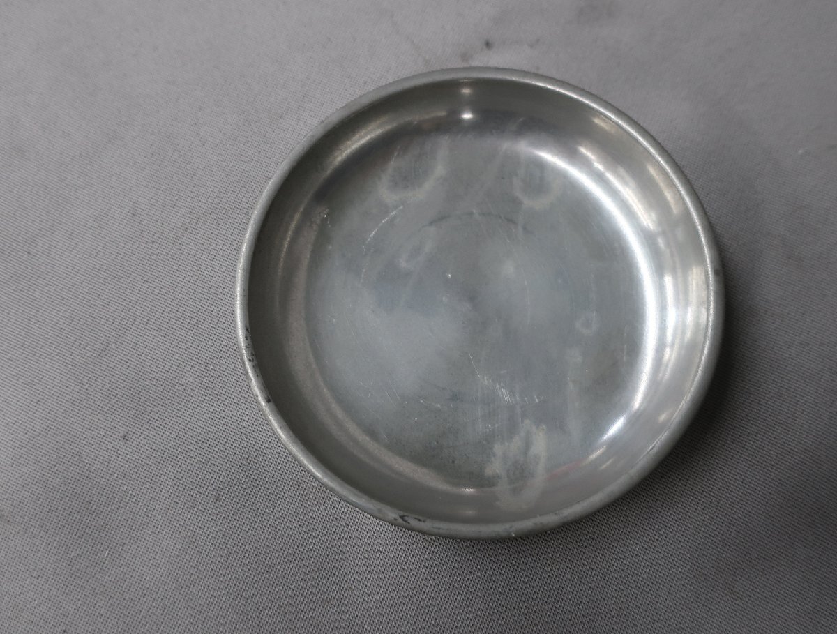 【K-3037】純錫　皿　3寸5分　　神具_画像10