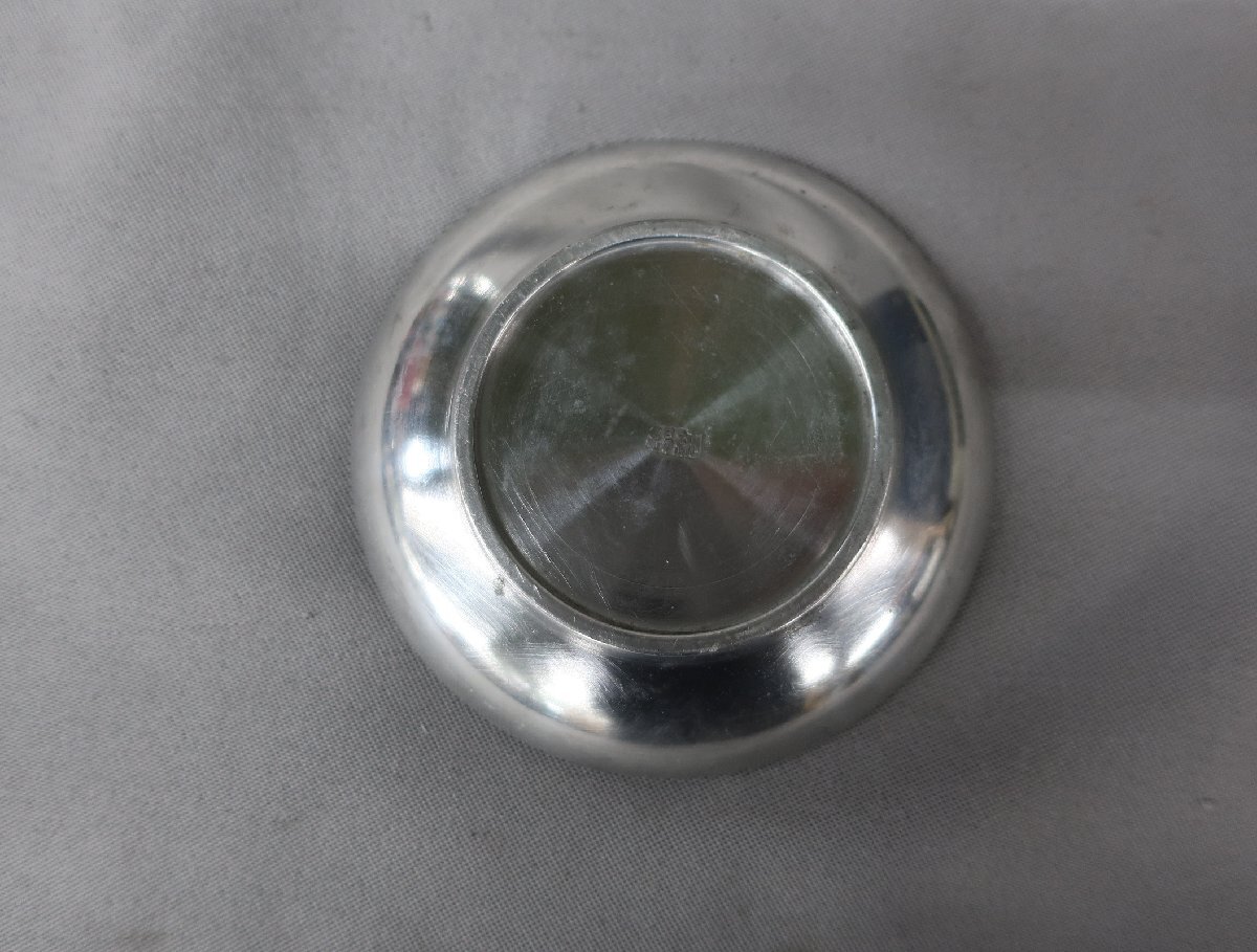 【K-3037】純錫　皿　3寸5分　　神具_画像5