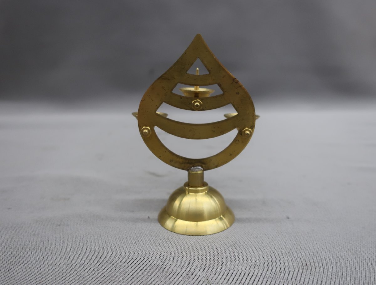 [K-2858]. шт. три . шт. три лампа шт. low sok установить новый товар латунный столица предметы для домашнего буддийского алтаря 