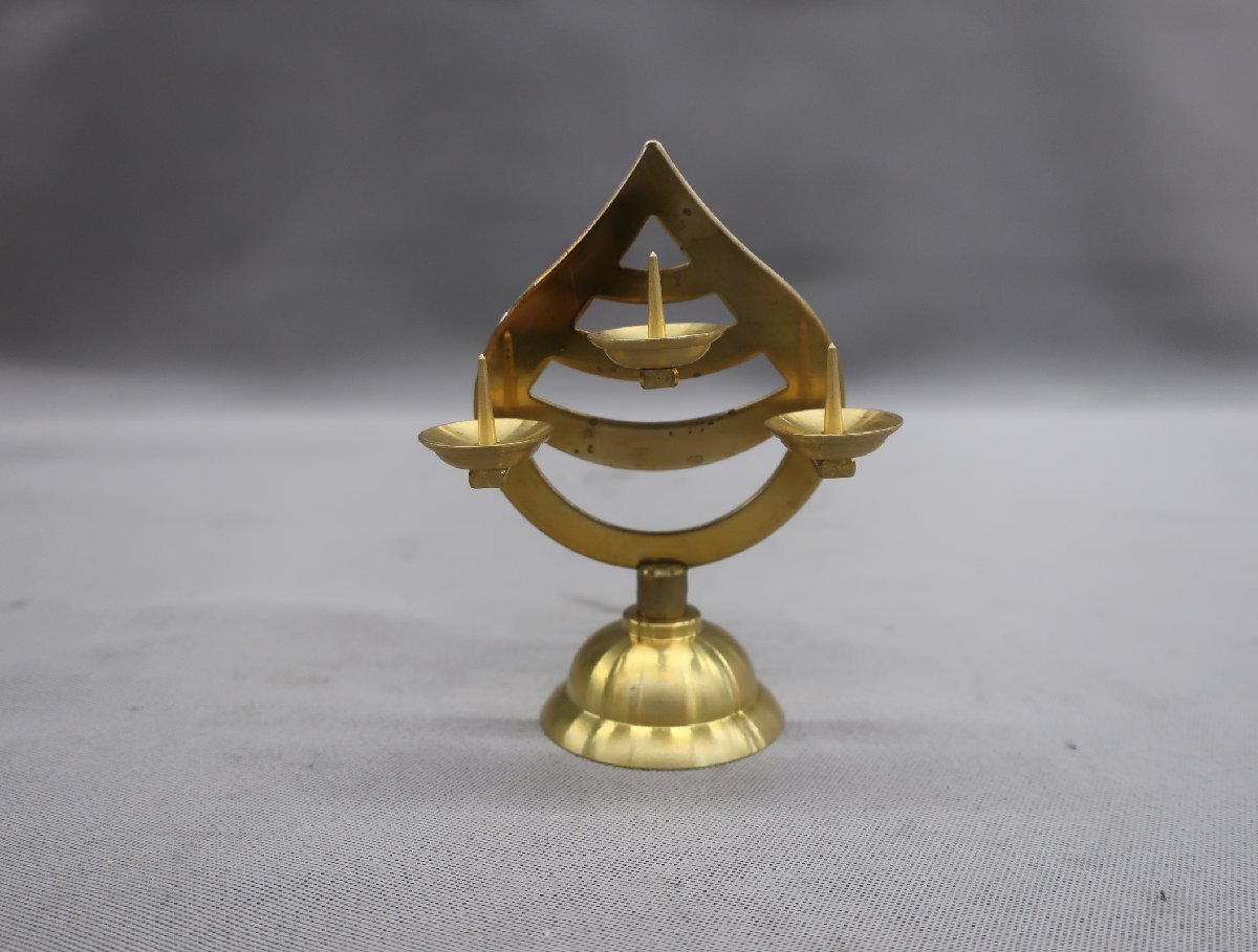 [K-2858]. шт. три . шт. три лампа шт. low sok установить новый товар латунный столица предметы для домашнего буддийского алтаря 