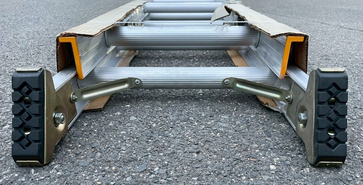 【婀】未使用 長谷川 ハセガワ 伸縮 2連はしご ホワイトラダー WR-70 7m アルミ合金製 梯子 Hasegawa K20FA_画像4