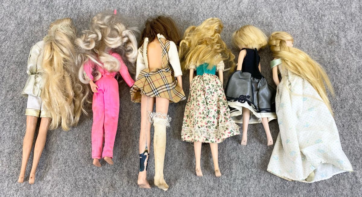 【婀】TAKARA タカラ MATTEL マテル 着せ替え 人形 まとめ リカちゃん バービー ジェニー ドールハウス 衣装 洋服 ドレス 小物 K15CD14_画像3