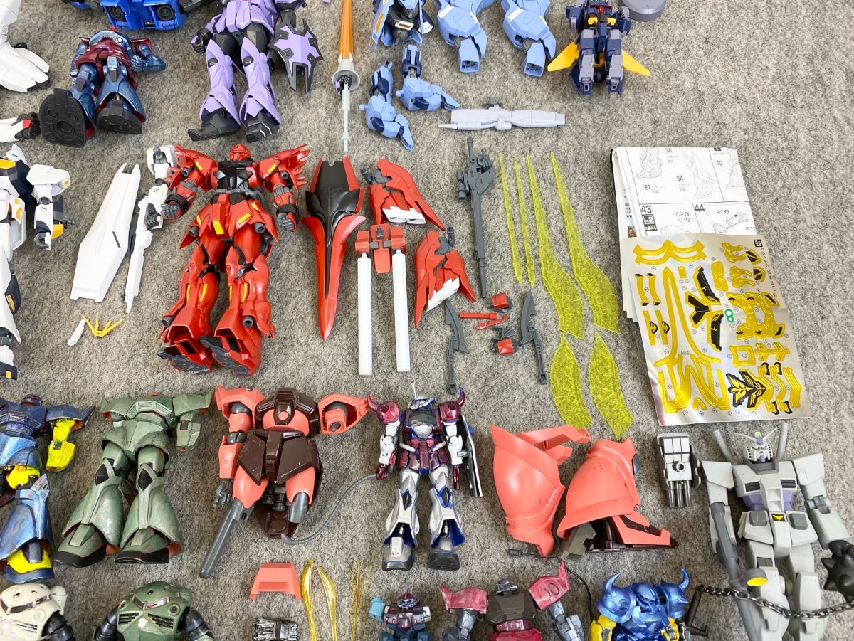 【婀】BANDAI バンダイ 機動戦士ガンダム 完成品 プラモデル 約44点 まとめ ユニコーン シナンジュ νガンダム ゲルググ ドム K17CC12_画像5