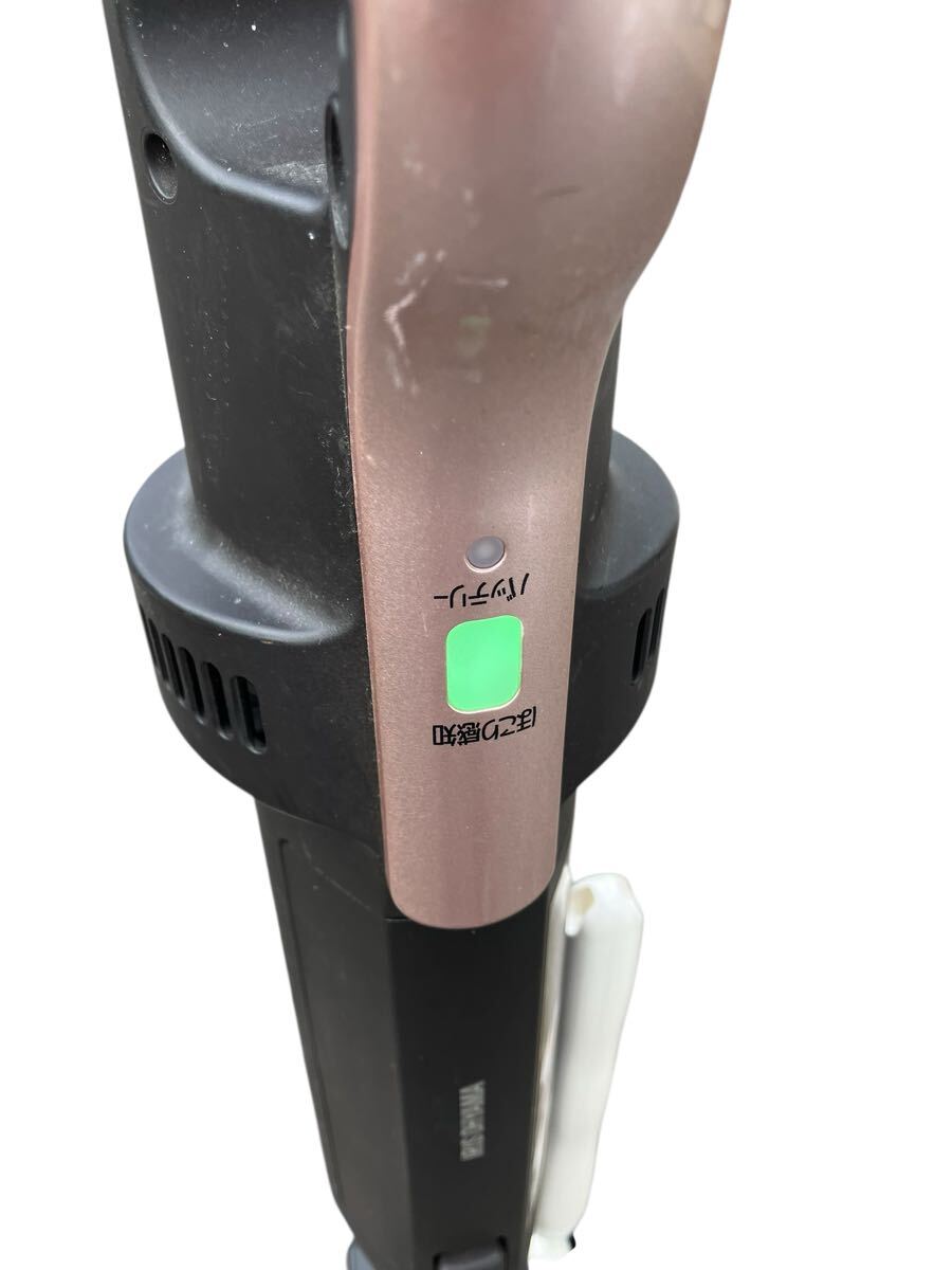 アイリスオーヤマ KIC-SLDCP6-P 極細軽量 スティッククリーナー コードレス 1.6kg 静電モップ 本体×2 通電OK_画像2