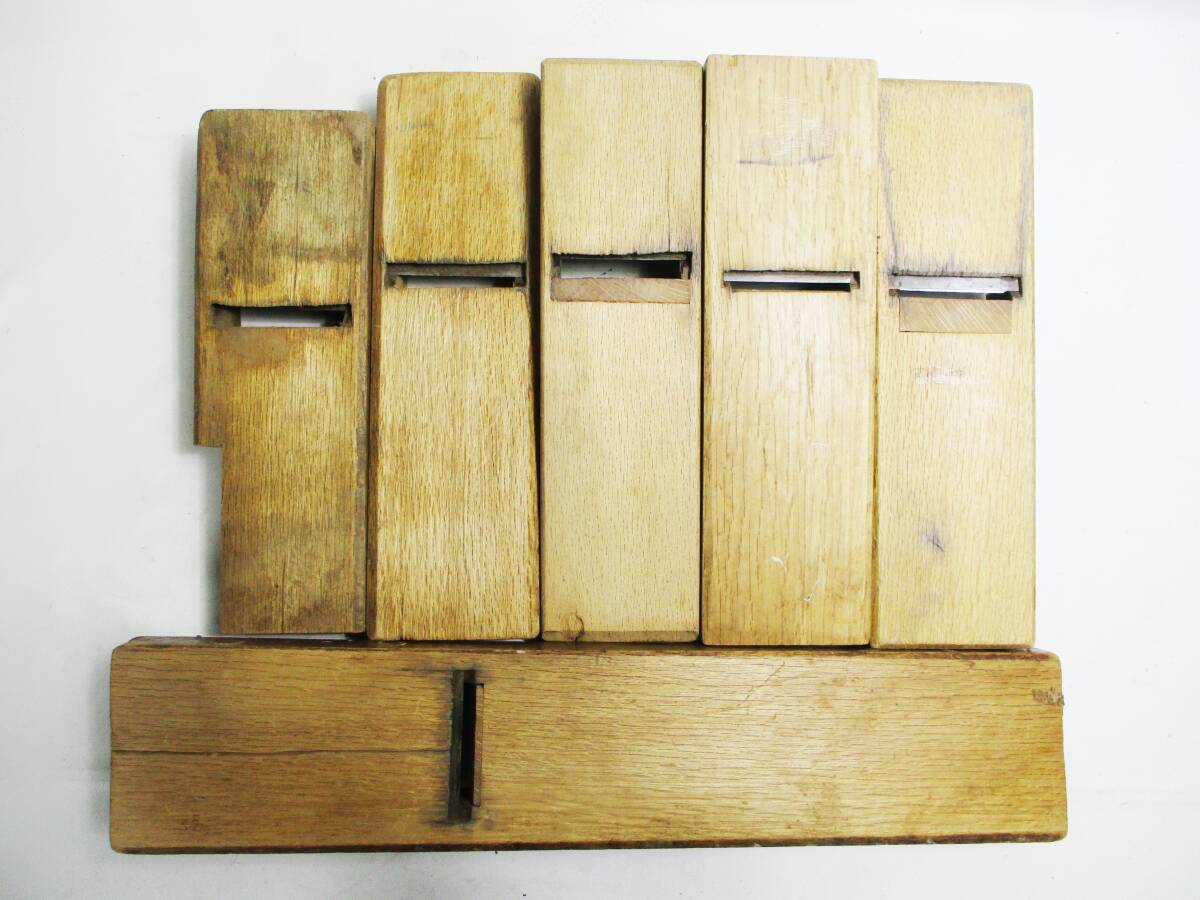 《ジャムルK》 hc1101-2◆◆ 鉋 カンナ かんな 清忠 利成 助國 是秀 日建 大工道具 6点セット まとめ 裏金欠品 動作未確認 ジャンク_画像3