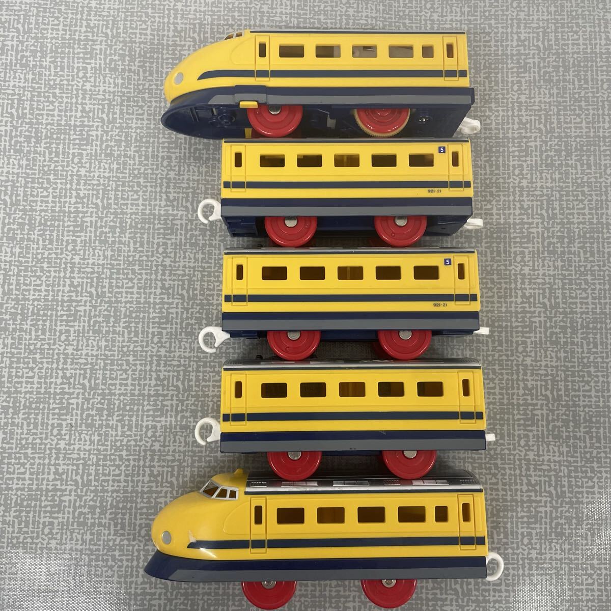  Plarail 922 форма dokta- желтый 5 обе сборник . Takara Tommy б/у рабочее состояние подтверждено популярный Shinkansen направляющие комплект соответствует желтый Shinkansen 070