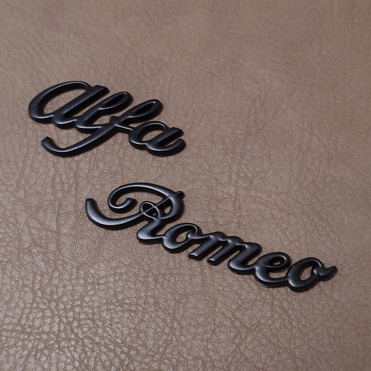 # Alpha Romeo Logo эмблема матовый черный цвет # alfa Romeo