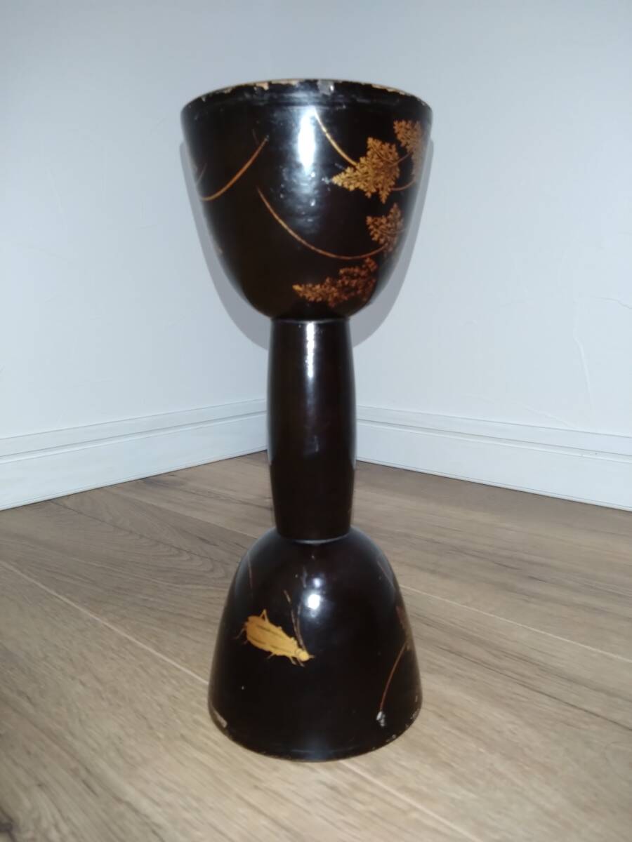  маленький тамбурин без тарелочек туловище #1 лакировка колокольчик насекомое 