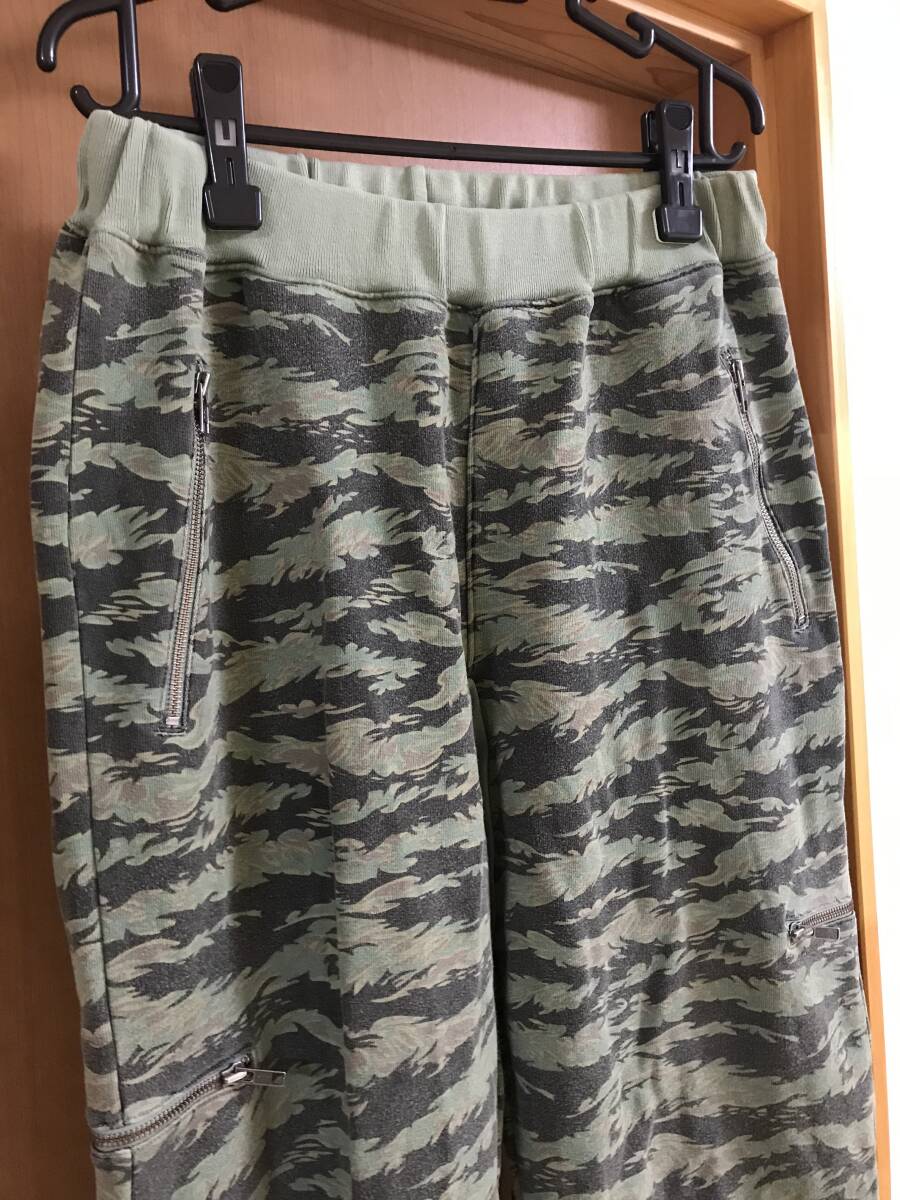 ★1円売切 stussy タイガーカモ スウェットパンツ 迷彩 リアルツリー supreme ape ミリタリー 総柄 90s 00s ビンテージ オールド 初期_画像3