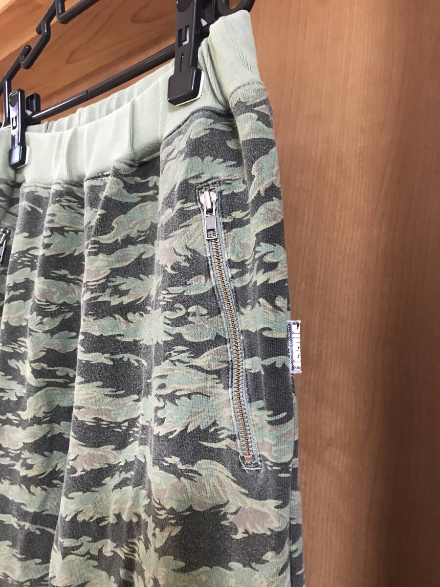 ★1円売切 stussy タイガーカモ スウェットパンツ 迷彩 リアルツリー supreme ape ミリタリー 総柄 90s 00s ビンテージ オールド 初期_画像2