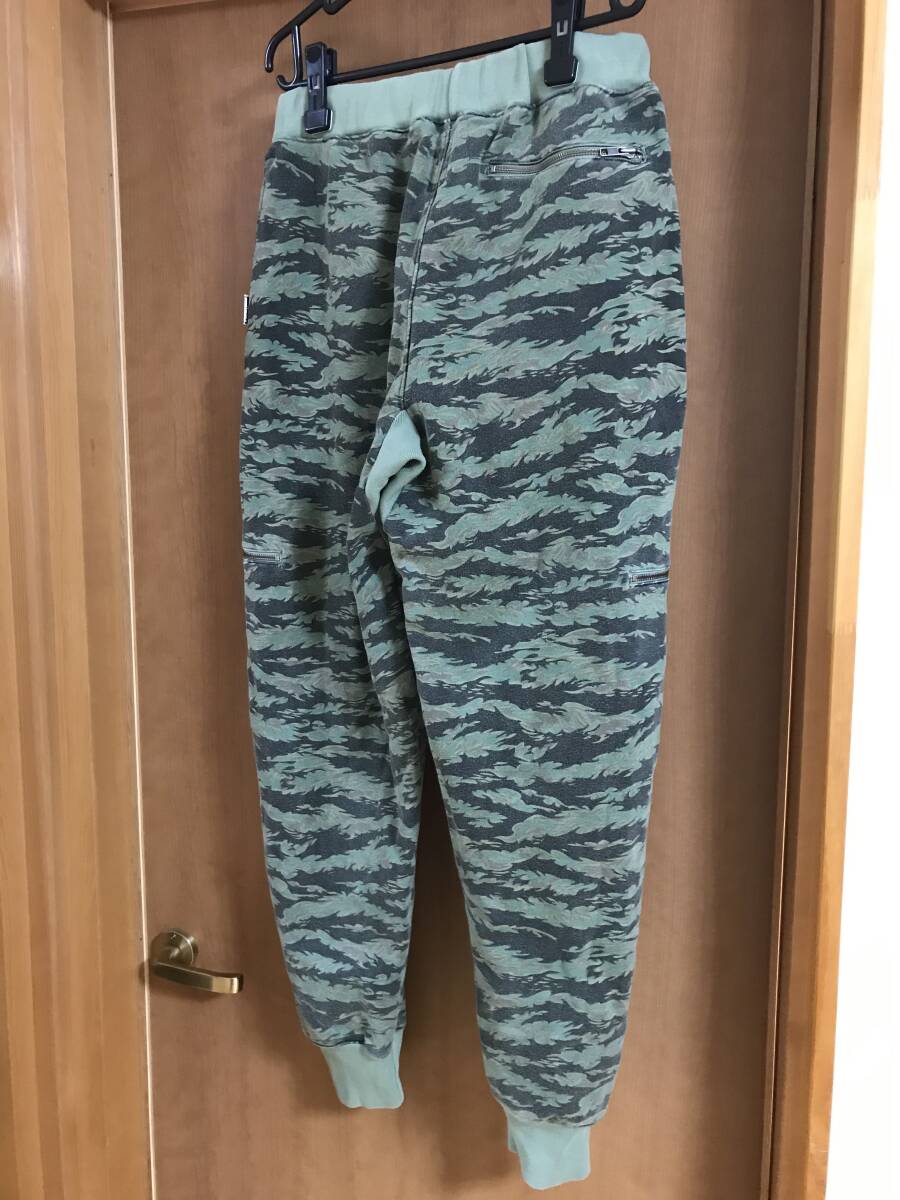 ★1円売切 stussy タイガーカモ スウェットパンツ 迷彩 リアルツリー supreme ape ミリタリー 総柄 90s 00s ビンテージ オールド 初期_画像4