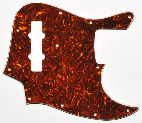 ジャズベ用ピックガード　茶べっ甲（トートイズ）_画像1