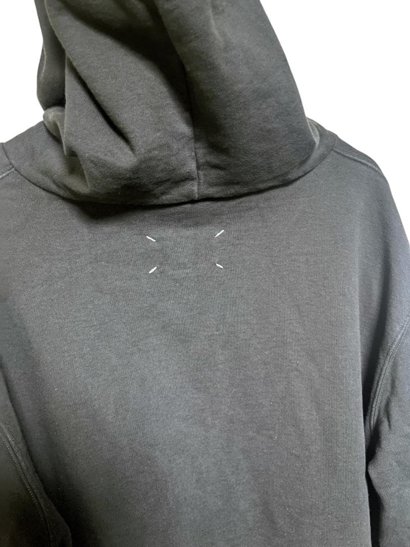 Maison Margiela リバースロゴパーカー ブラック フーディー 付属品あり　定価102300円_画像4
