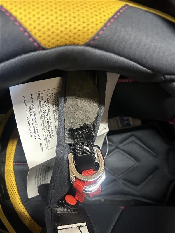 [ перевод иметь сильно сниженная цена 1 иен ~]Masei(masei) аксессуары для мотоцикла off-road шлем 315 желтый L размер /USA стандарт EU стандарт получение 