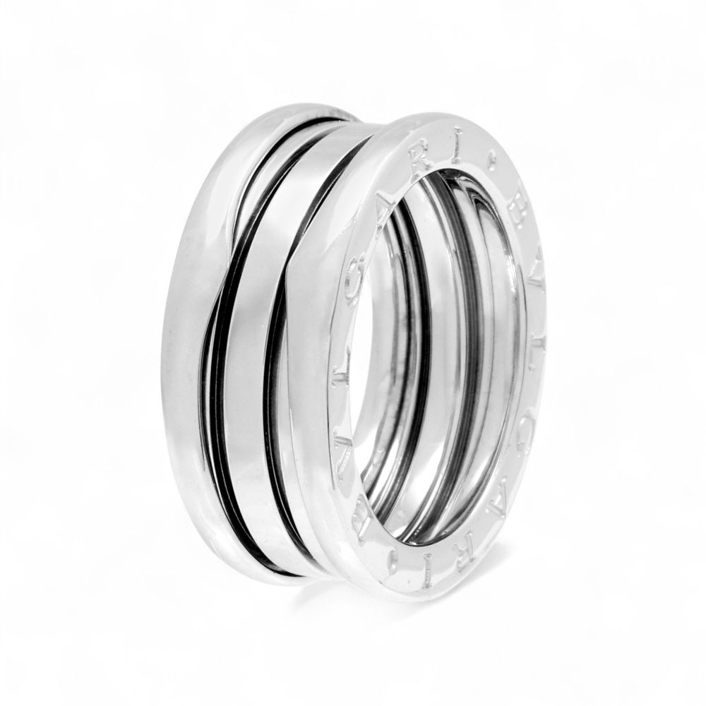  BVLGARY Be * Zero One K18 белое золото кольцо б/у 