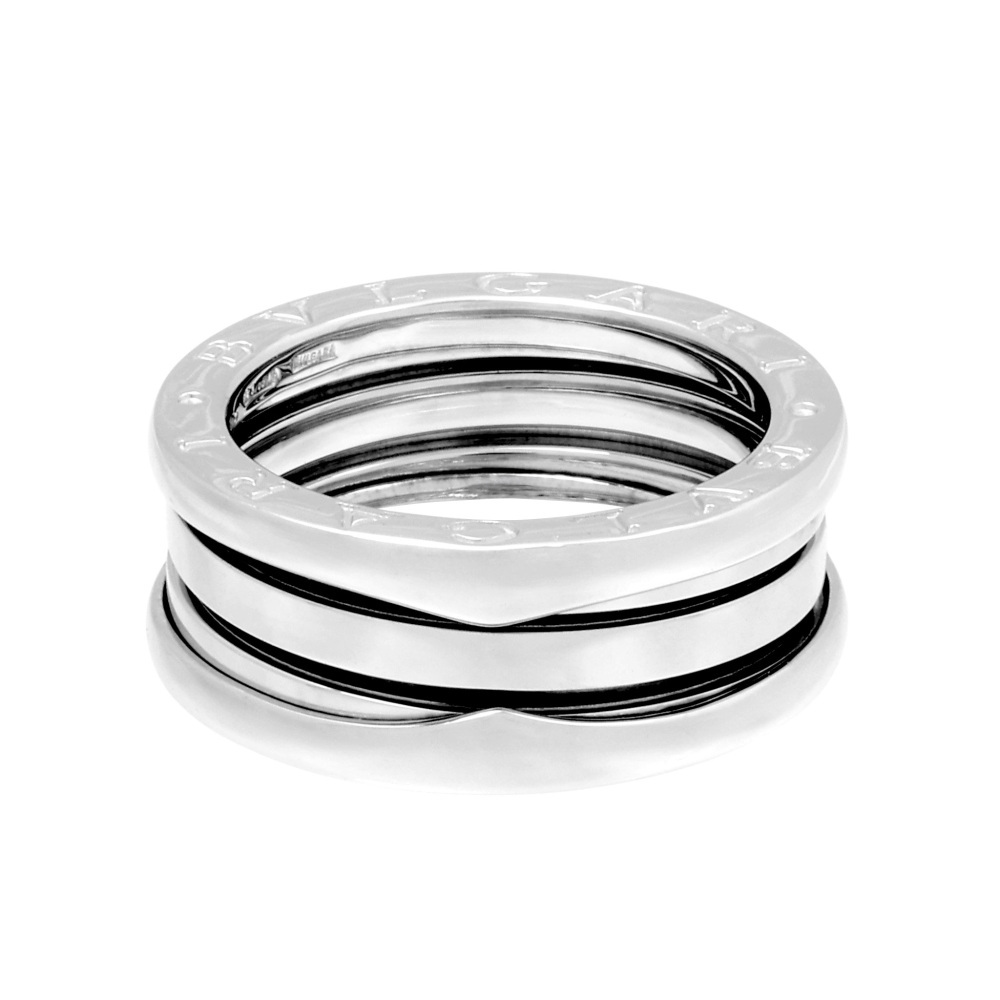  BVLGARY Be * Zero One K18 белое золото кольцо б/у 