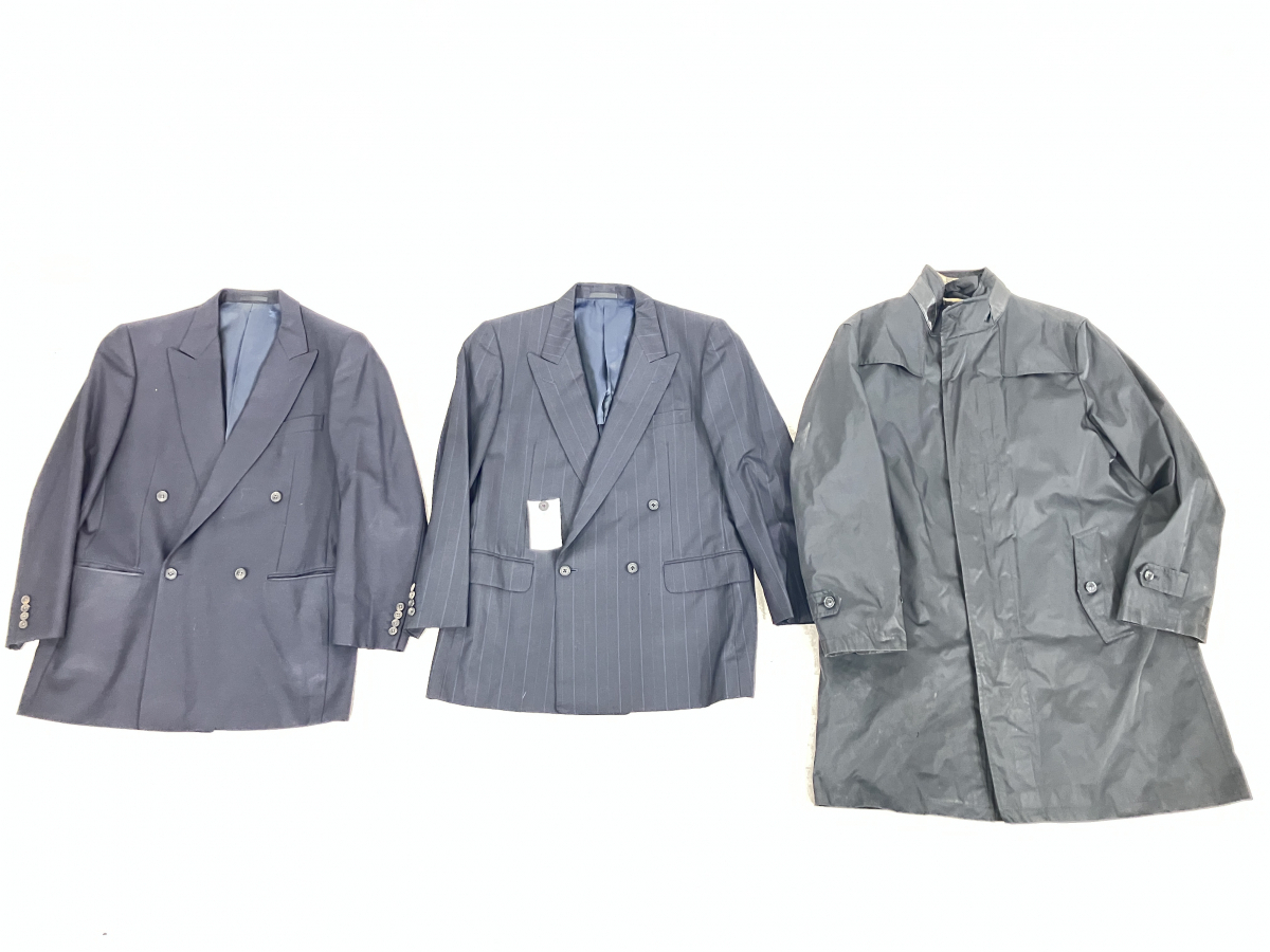 ★Burberrys BURBERRY コート ジャケット まとめ ダブル テーラード ジャケット レインコート ウールマーク ライナー_KFM_C1119-F02C_画像1