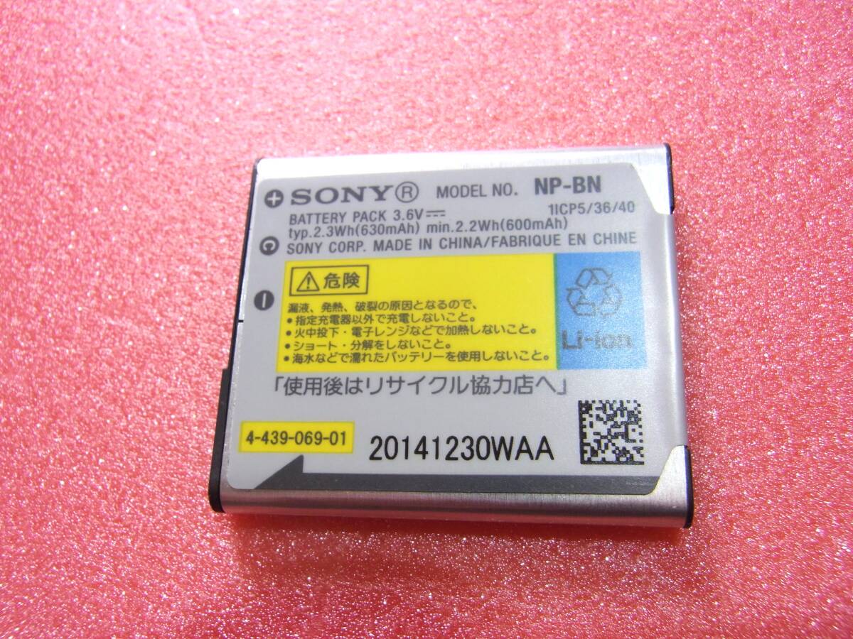 【即決】 SONY ソニー 【純正品】 バッテリー NP-BN 動作品 _画像2