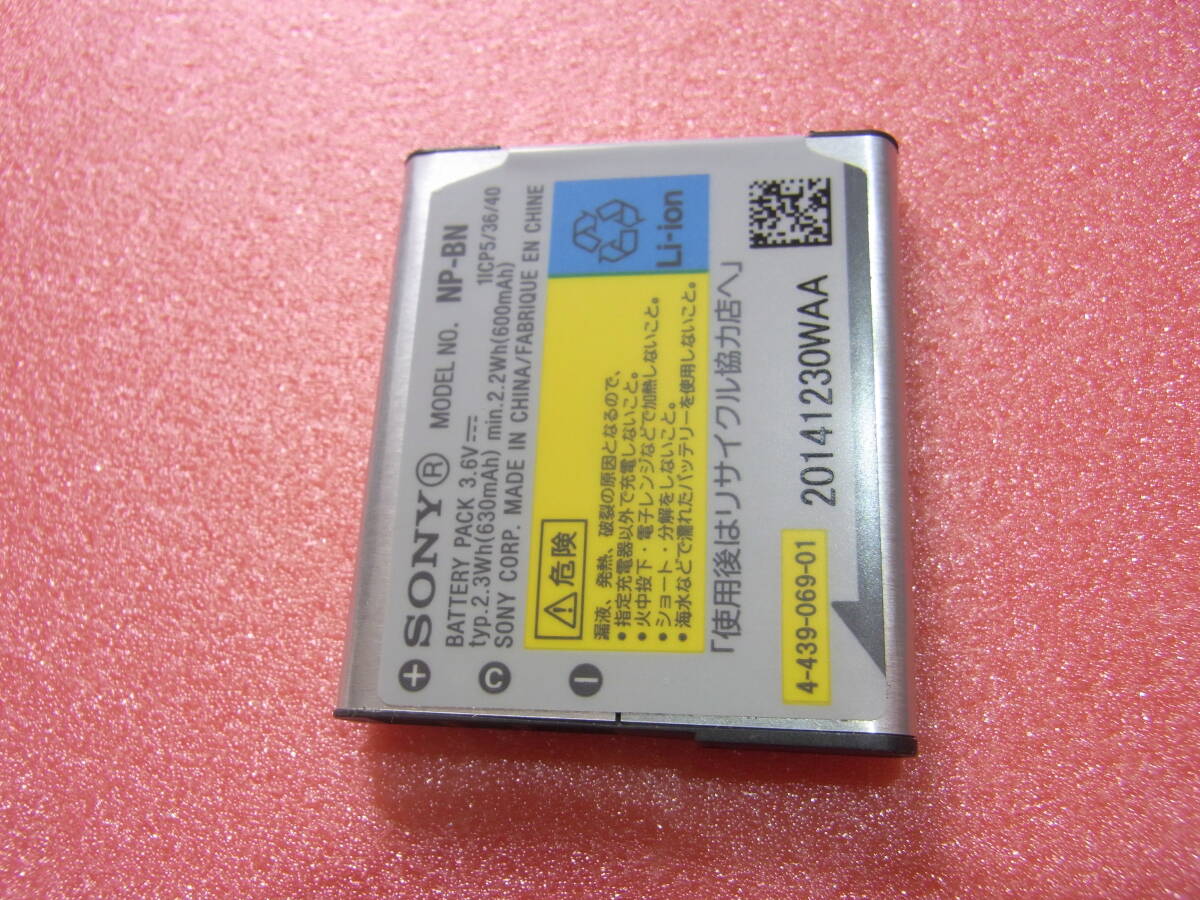 【即決】 SONY ソニー 【純正品】 バッテリー NP-BN 動作品 _画像6