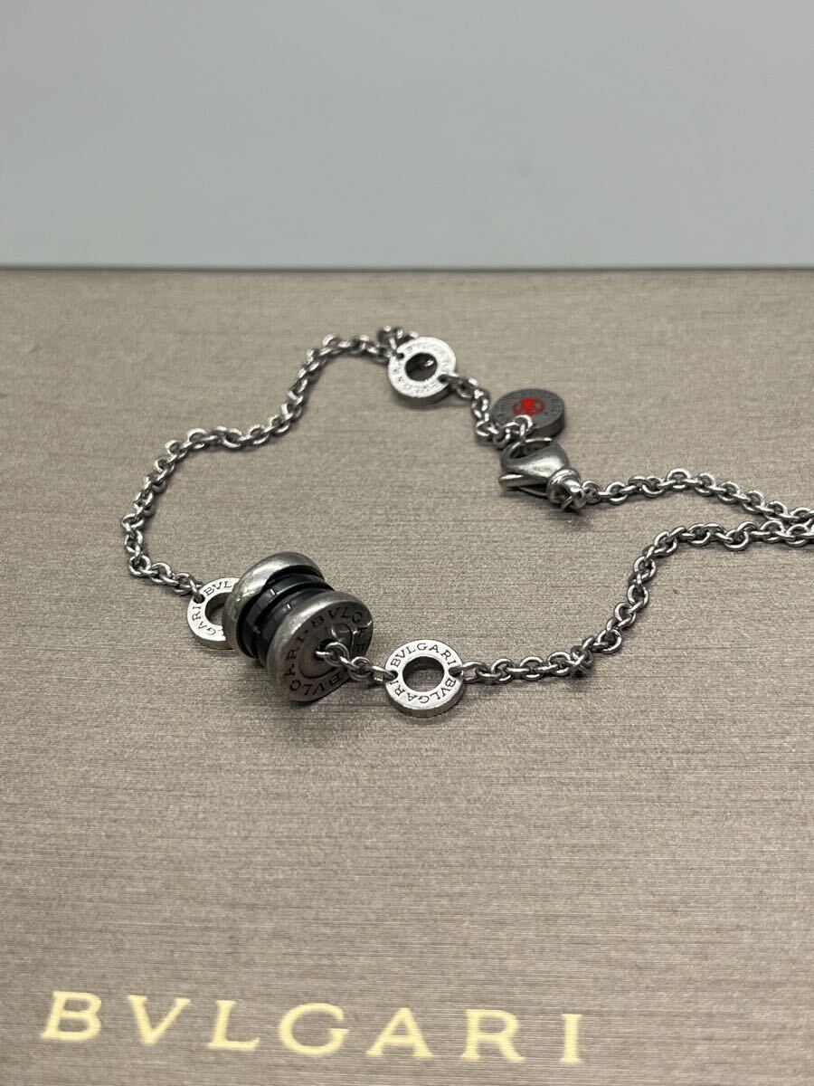 H11262 BVLGARI ブルガリ ブレスレット ビーゼロワン Ag925刻印あり ケース付き_画像2