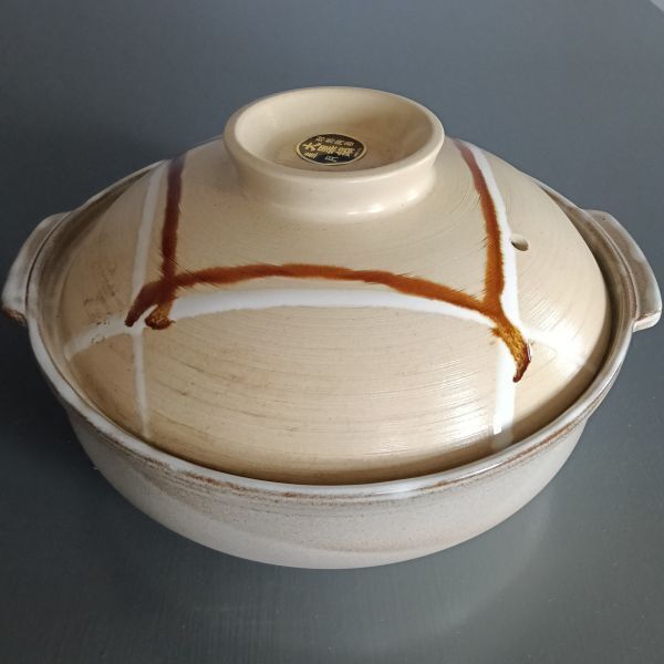  не использовался товар [ Banko . глиняный горшок ....10 номер глубокий кастрюля ] большой чёрный кастрюля . месяц глиняный горшок прямой огонь / 5~6 человек для 