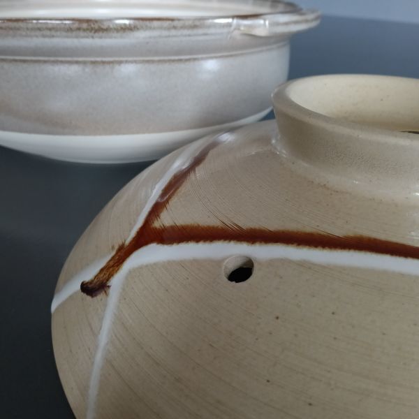  не использовался товар [ Banko . глиняный горшок ....10 номер глубокий кастрюля ] большой чёрный кастрюля . месяц глиняный горшок прямой огонь / 5~6 человек для 