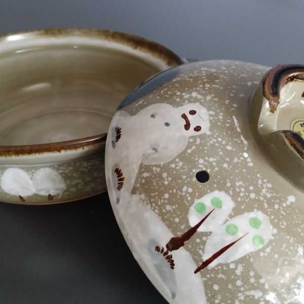  не использовался товар [ Banko . глиняный горшок снег страна 8 номер кастрюля ].. кастрюля глициния . глиняный горшок прямой огонь / с коробкой / 3~4 человек для 