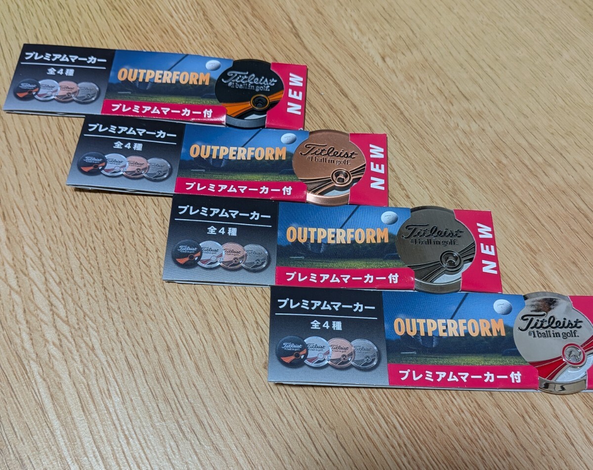 ☆彡　タイトリスト　マーカー4点非売品　未使用　Titleist☆彡_画像1