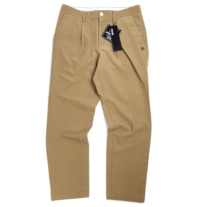 T582 新品 PING ピン ゴルフ トリコットコーデュロイ ワイドテーパード パンツ ベージュ L_画像2