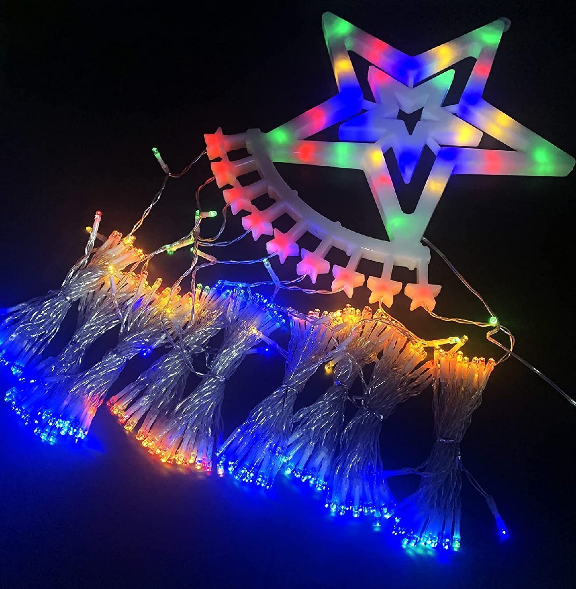  Рождество для LED ilmi звезда type LED свет 350 лампочка украшение установка 8 режим закрытый наружный красочный занавески свет ... party свадьба новый год праздничный день 