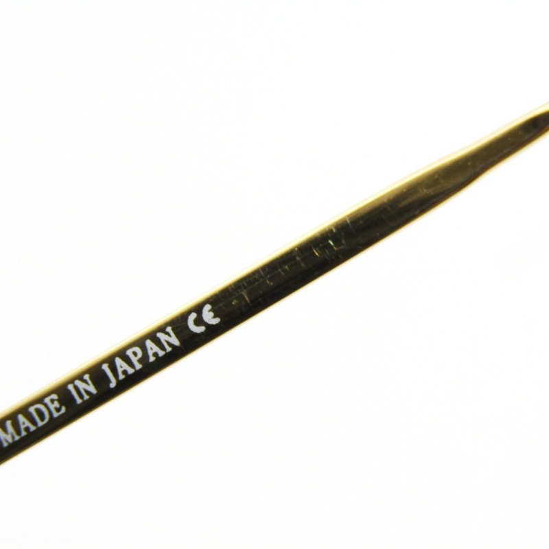 美品 金子眼鏡 カネコガンキョウ メガネフレーム KV-10 日本製 VINTAGEシリーズ ラウンド 七宝リム BK ブラック/ゴールド 65009026_画像8