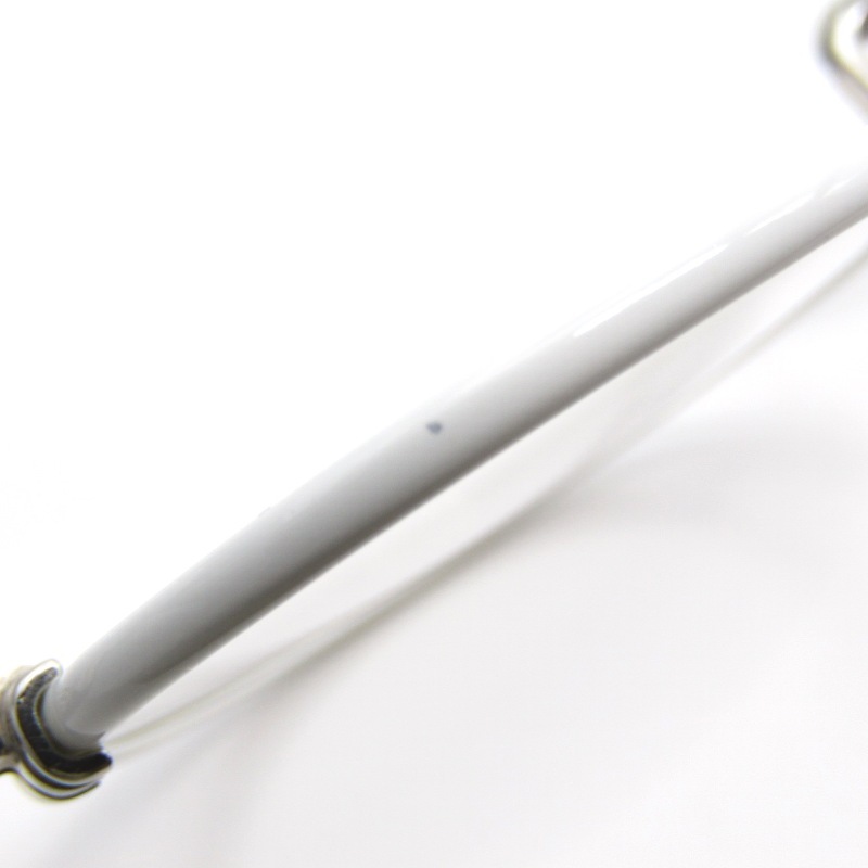 美品 金子眼鏡 カネコガンキョウ メガネフレーム KV-10 日本製 VINTAGEシリーズ ラウンド WH ホワイト/アンティークシルバー 65009027_画像7