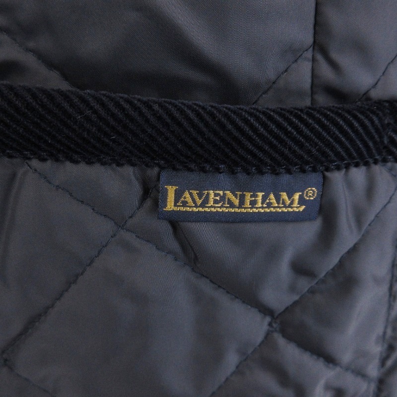 LAVENHAM ラベンハム キルティングジャケット リバーシブル 中綿 英国製 ネイビー ブラック 36 71013844_画像5