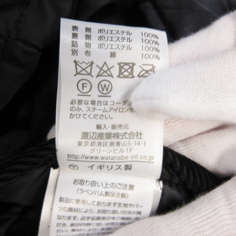 LAVENHAM ラベンハム キルティングジャケット リバーシブル 中綿 英国製 ネイビー ブラック 36 71013844_画像6