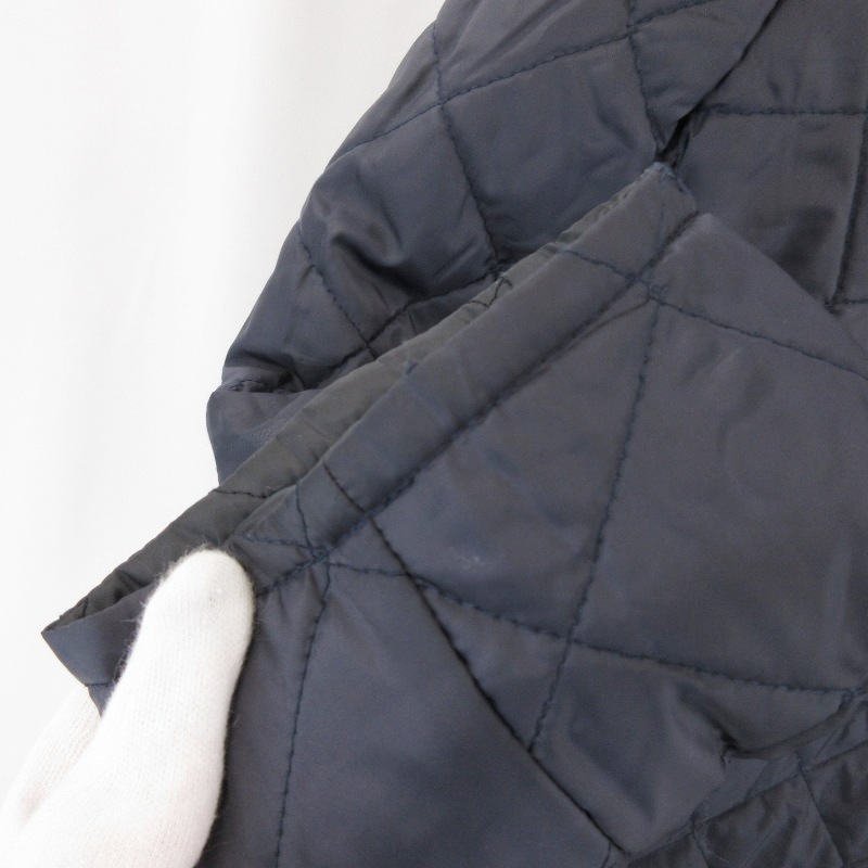 LAVENHAM ラベンハム キルティングジャケット リバーシブル 中綿 英国製 ネイビー ブラック 36 71013844_画像8