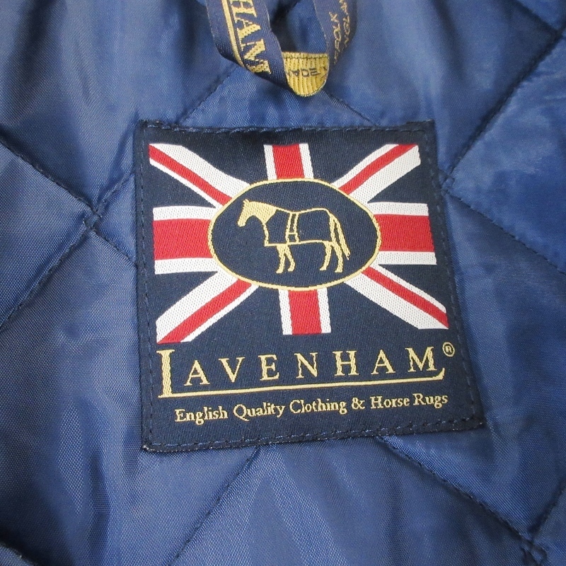 LAVENHAM ラベンハム キルティングジャケット 中綿 コート イギリス製 ネイビー 36 99000066_画像4