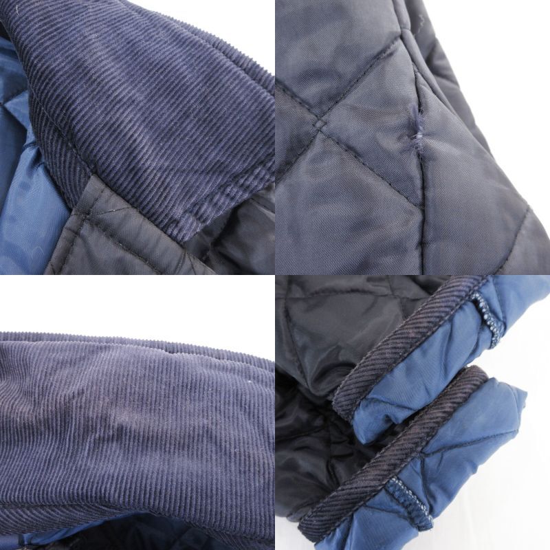 LAVENHAM ラベンハム キルティングジャケット 中綿 コート イギリス製 ネイビー 36 99000066_画像7