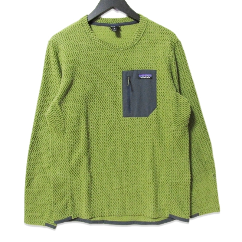 patagonia パタゴニア R1 エア クルー フリースクルーネック 40235 21AW プルオーバー フリース グリーン M 27111858_画像1