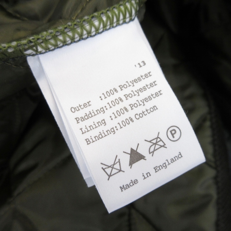 LAVENHAM ラベンハム キルティングジャケット チェック 中綿 コート イギリス製 グリーン 34 99000068_画像5