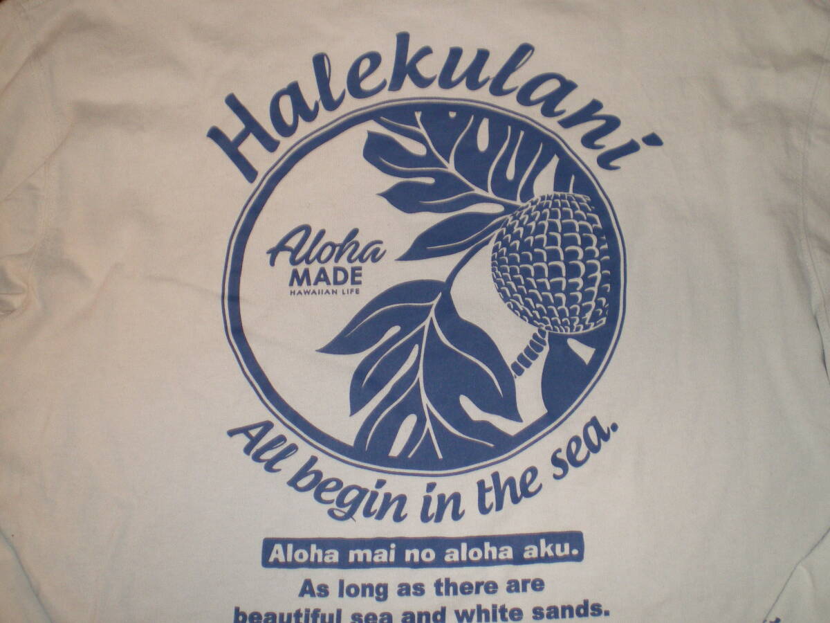 ★良品 HULA LANI HAWAII Halekulani / ハワイ ハレクラニ Tシャツ 両面プリント / L(実寸 肩幅50cm身幅52cm着丈63cm袖丈59cm) ★_画像1