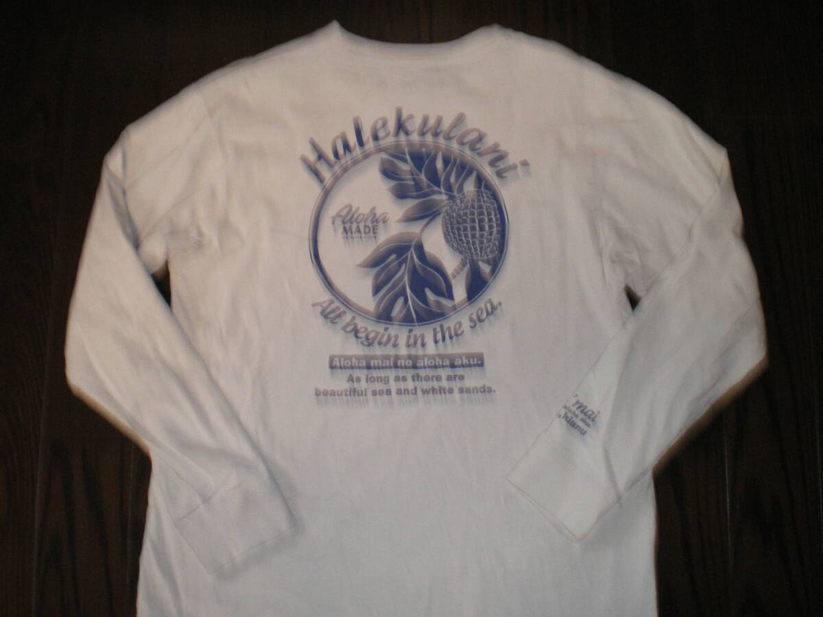 ★良品 HULA LANI HAWAII Halekulani / ハワイ ハレクラニ Tシャツ 両面プリント / L(実寸 肩幅50cm身幅52cm着丈63cm袖丈59cm) ★_画像2