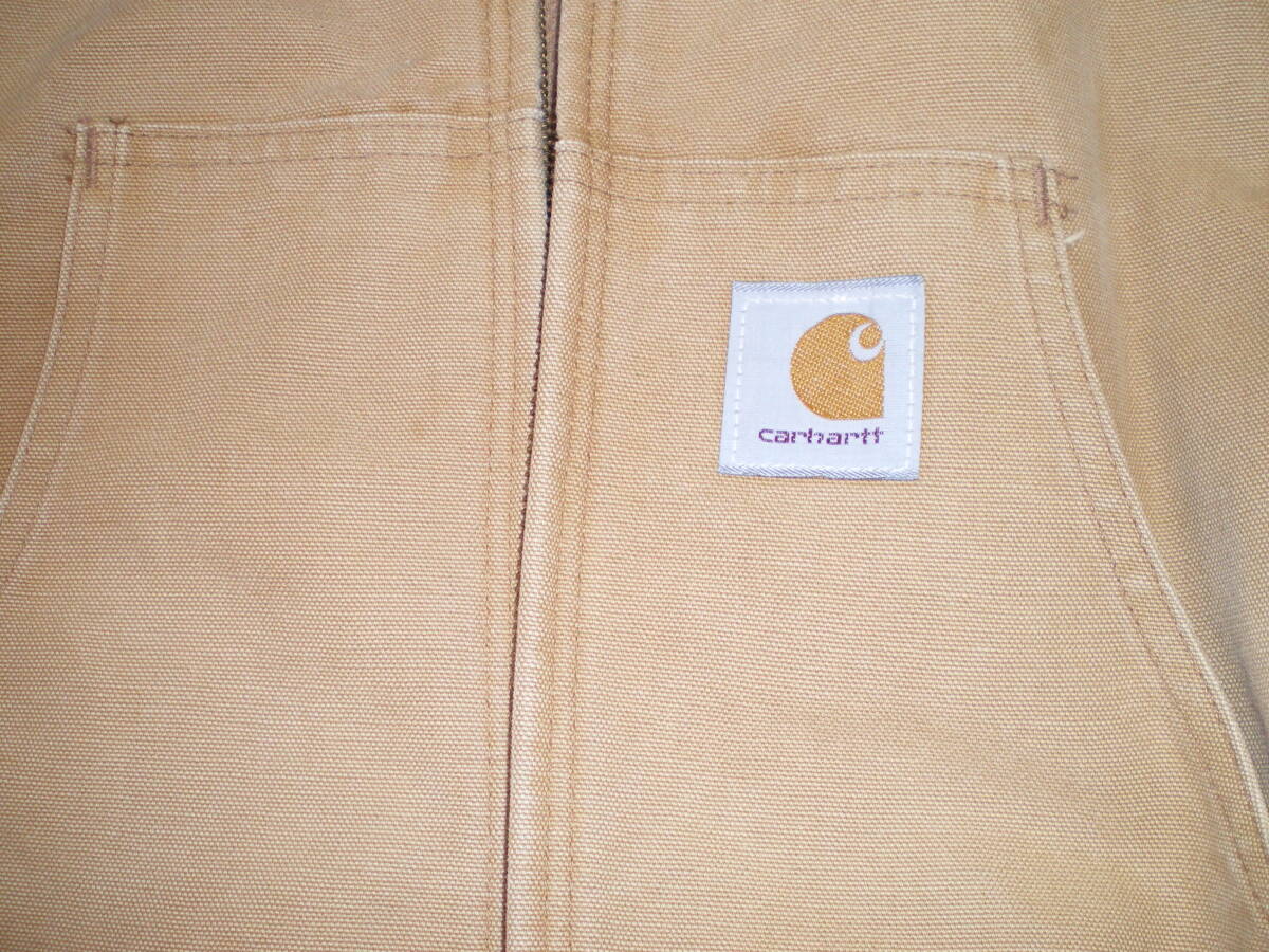 ★ 米国製 Carhartt / アクティブジャケット フルジップ フード付 フェード / M(実寸 肩幅53cm身幅62cm着丈69cm袖丈66cm) ★_画像4