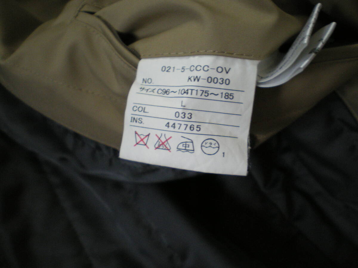★極美品 J.PRESS / 撥水 中綿ライナー サーモメーター付き コート オンワード樫山 / L(実寸肩幅47cm身幅59cm着丈88cm袖丈63㎝) ★ _画像6