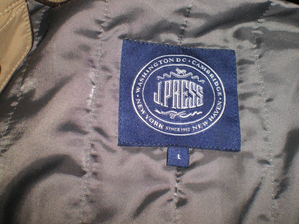 ★極美品 J.PRESS / 撥水 中綿ライナー サーモメーター付き コート オンワード樫山 / L(実寸肩幅47cm身幅59cm着丈88cm袖丈63㎝) ★ _画像8