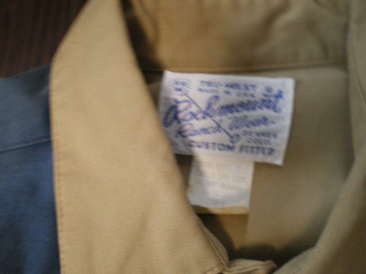 ★米国製 美品 Rockmount / ウエスタンシャツ ポリコットン / M(実寸 肩幅42cm身幅55cm着丈79㎝袖丈63㎝) ★_画像3