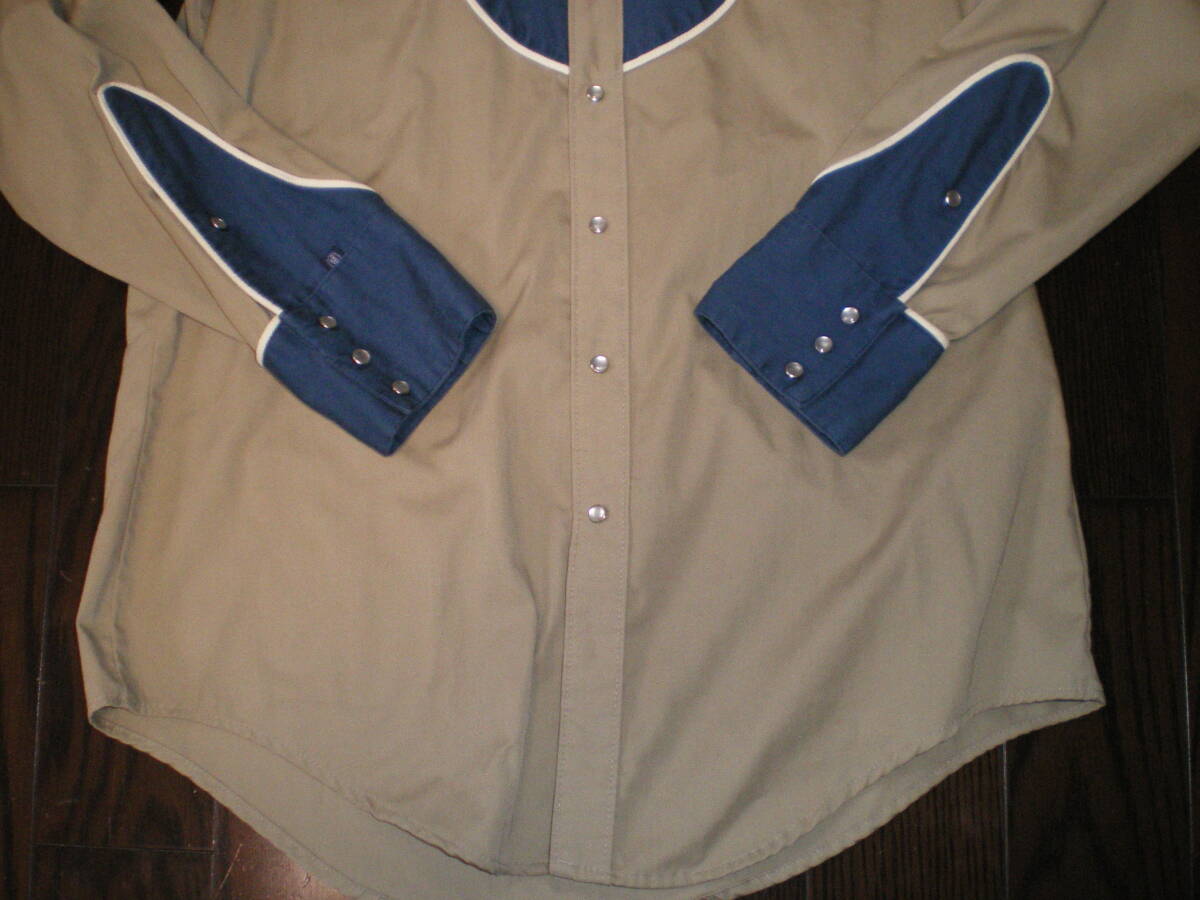 ★米国製 美品 Rockmount / ウエスタンシャツ ポリコットン / M(実寸 肩幅42cm身幅55cm着丈79㎝袖丈63㎝) ★_画像4