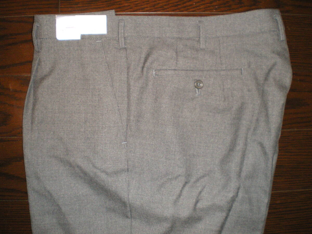 ★タグ付き新品 日本製 スラックス / ウール混紡 ワンタックパンツ / サイズ(W100cm L78cm) ★_画像3