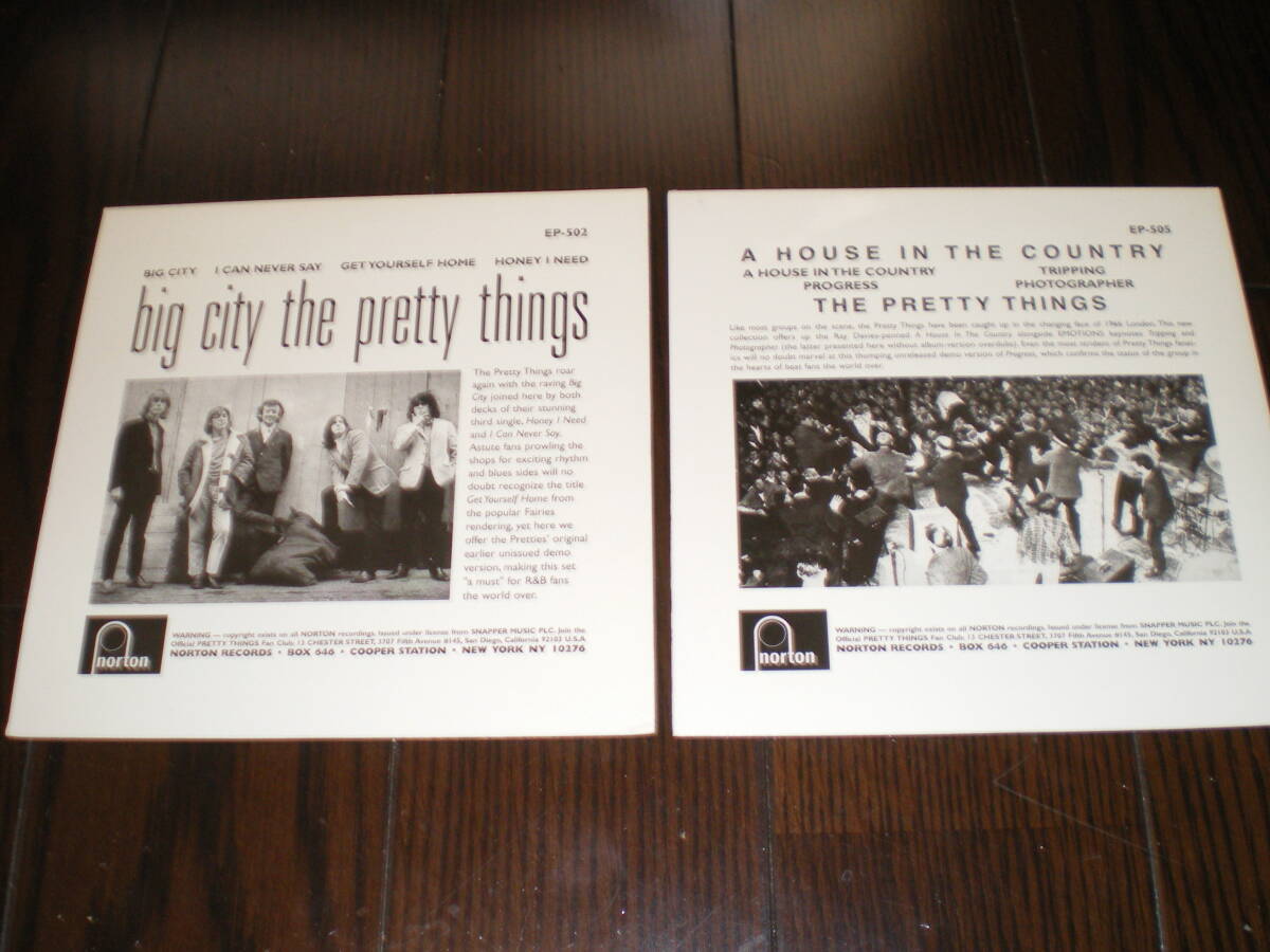 ♪米盤 norton盤 2枚 The Pretty Things / A House In The Country & big city / モノ盤♪_画像2