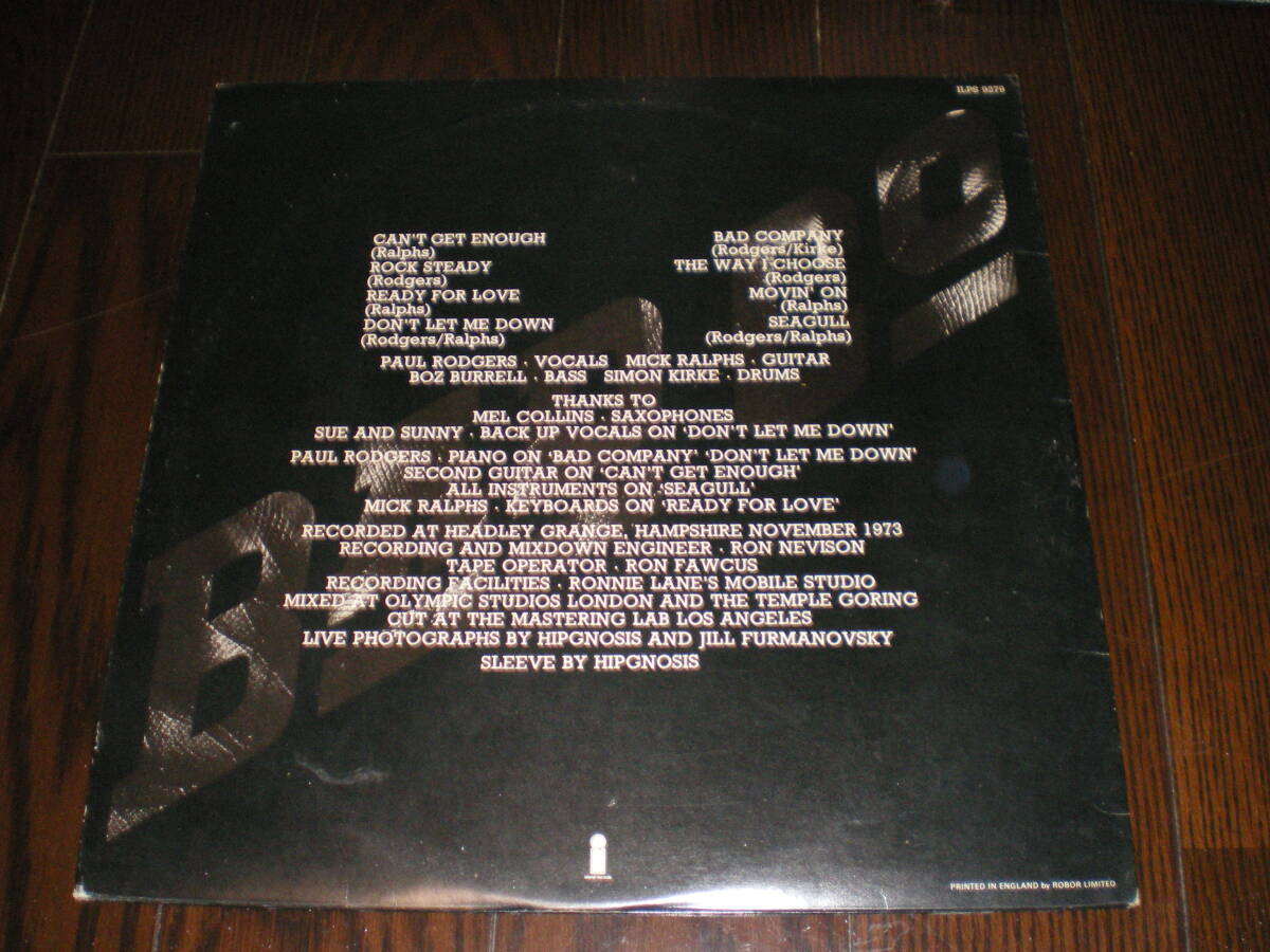 ♪ UK盤 BAD COMPANY / 1st / 見開きジャケット / ISLAND ILPS9279 ♪_画像3